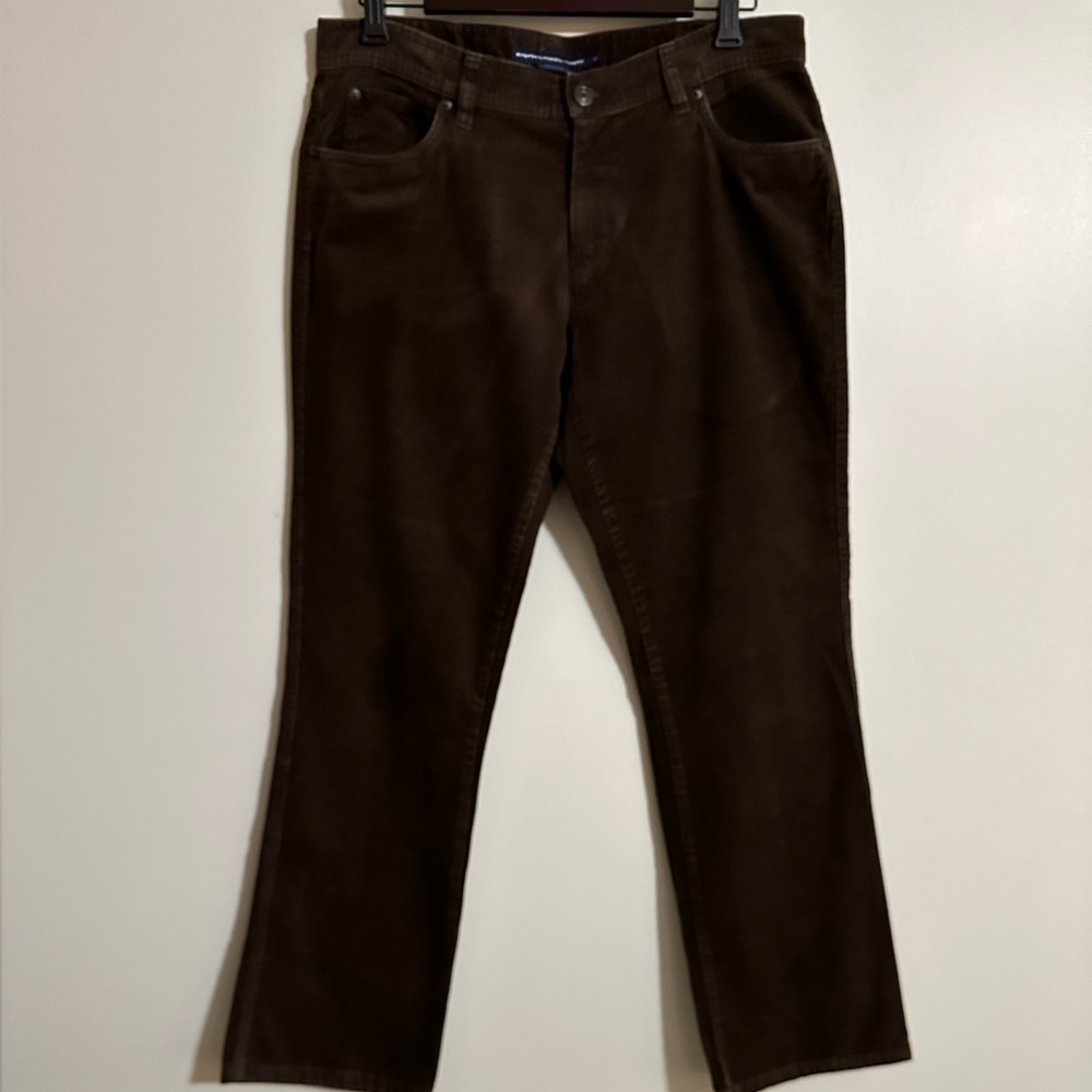Ralph Lauren Sport Brown Corduroy Five-Pocket Mid-Rise Bootcut Jeans, Size 10